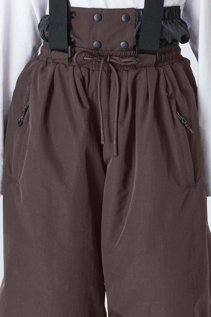 Boys' Brown Waterproof Balloon Snow Pants