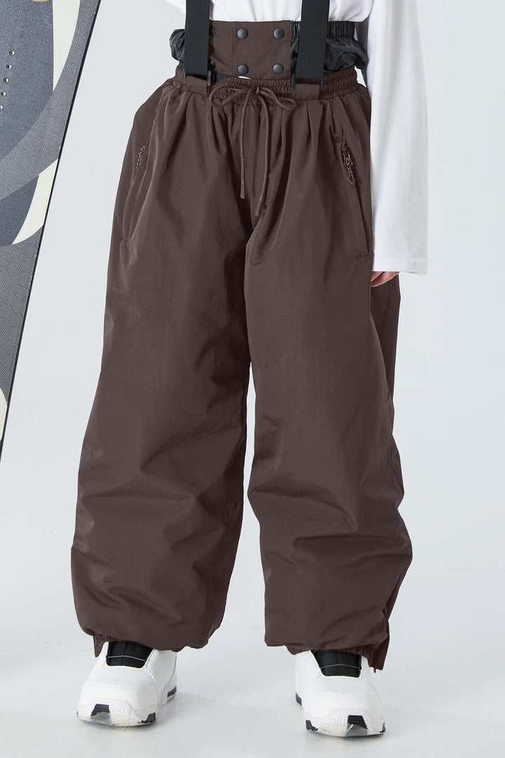 Boys' Off White Waterproof Balloon Snow Pants