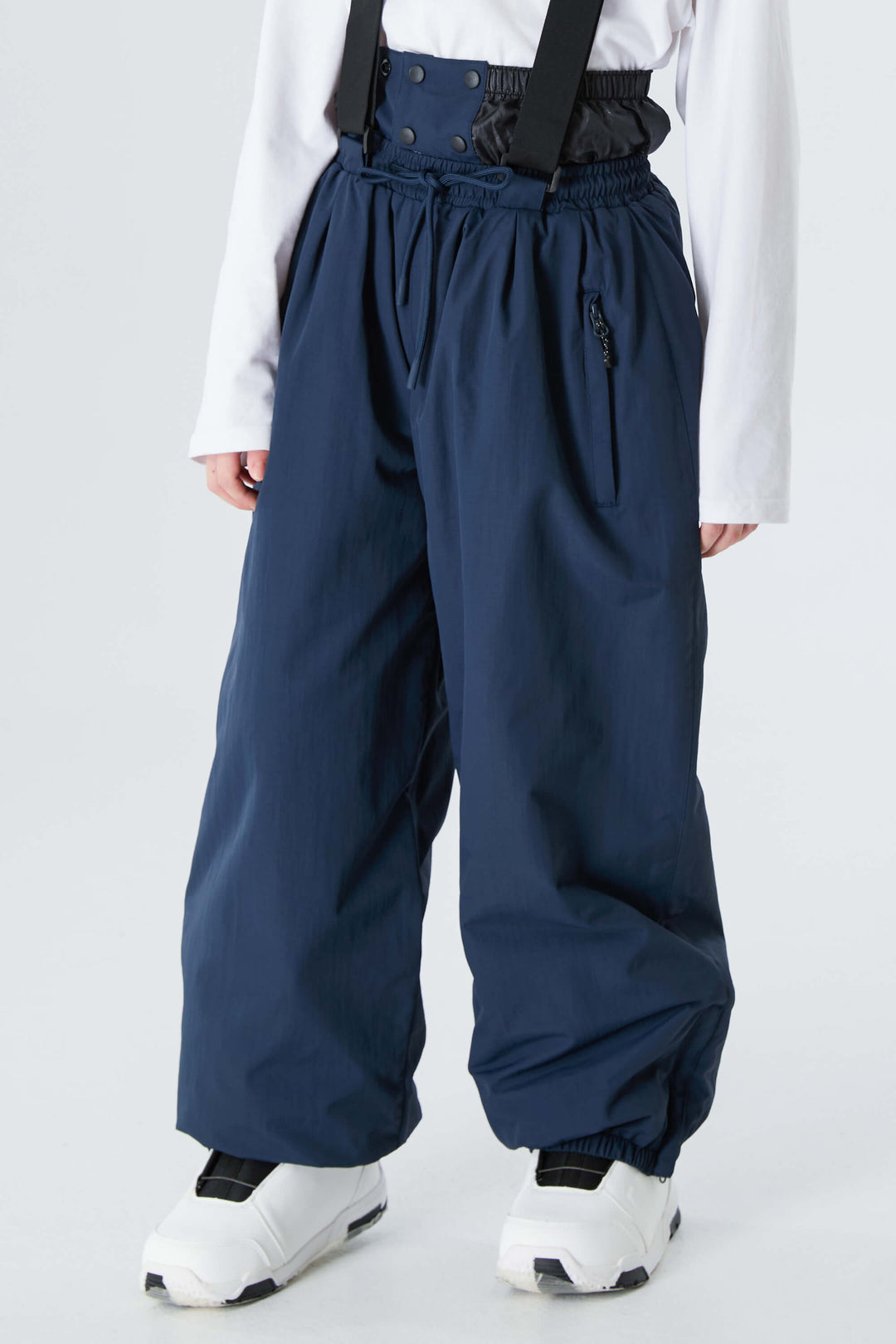 Boys' Navy Blue Waterproof Balloon Snow Pants