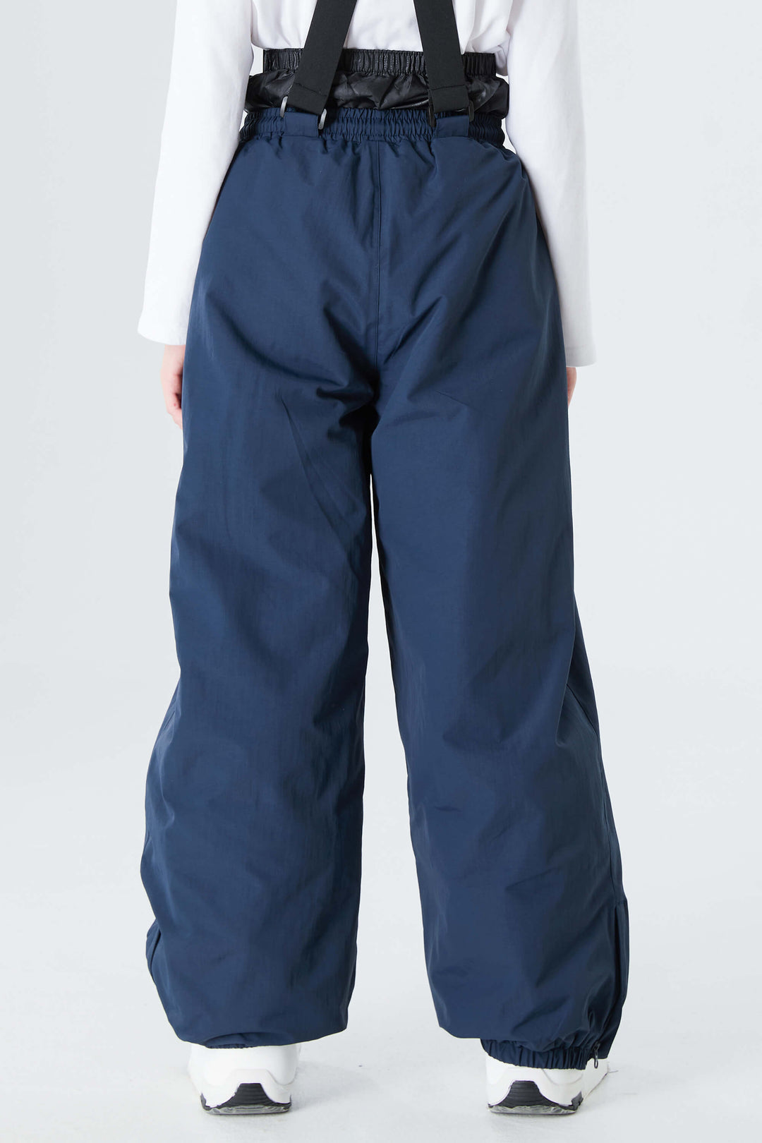 Girls' Navy Blue Waterproof Balloon Snow Pants