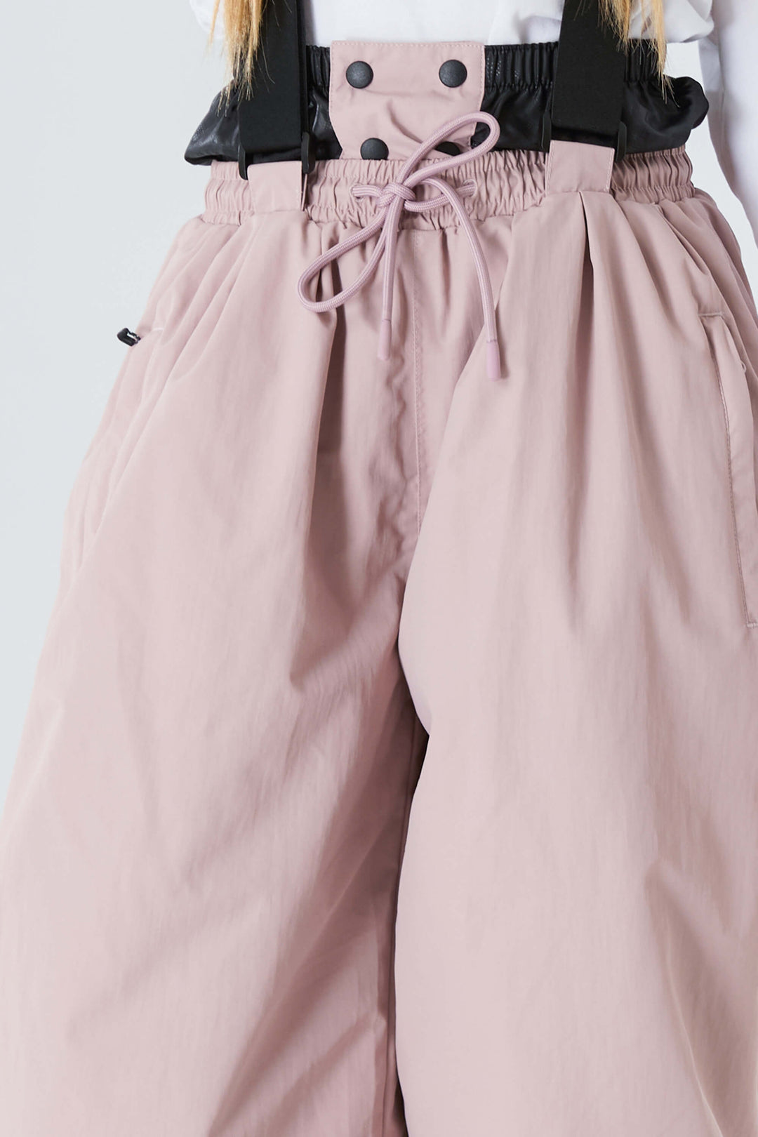 Girls' Pink Waterproof Balloon Snow Pants