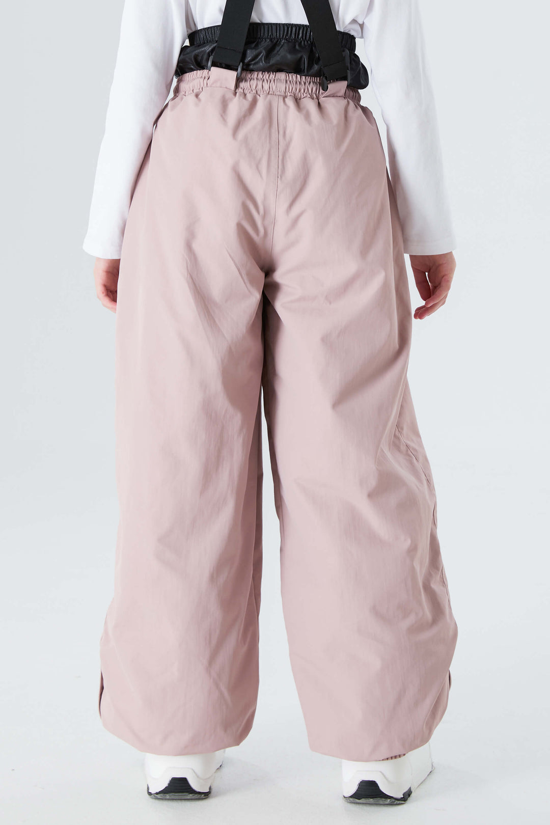 Girls' Pink Waterproof Balloon Snow Pants