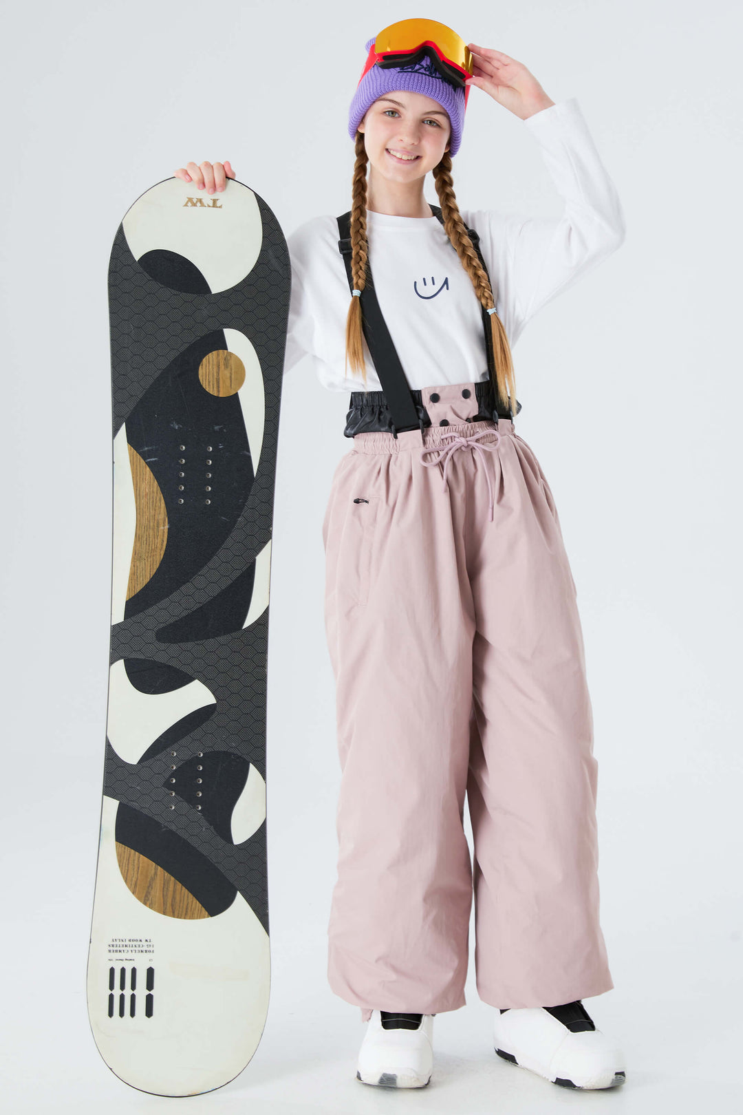 Girls' Lavender Waterproof Balloon Snow Pants