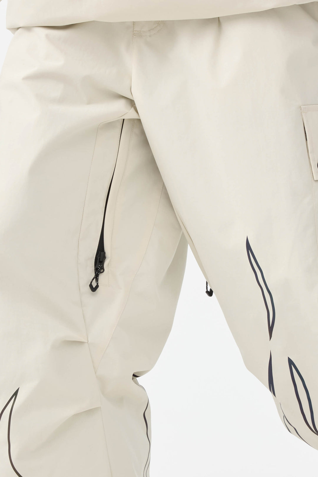 Naisten luonnonvalkoiset heijastavat liekkipussit ja -laskuhousut