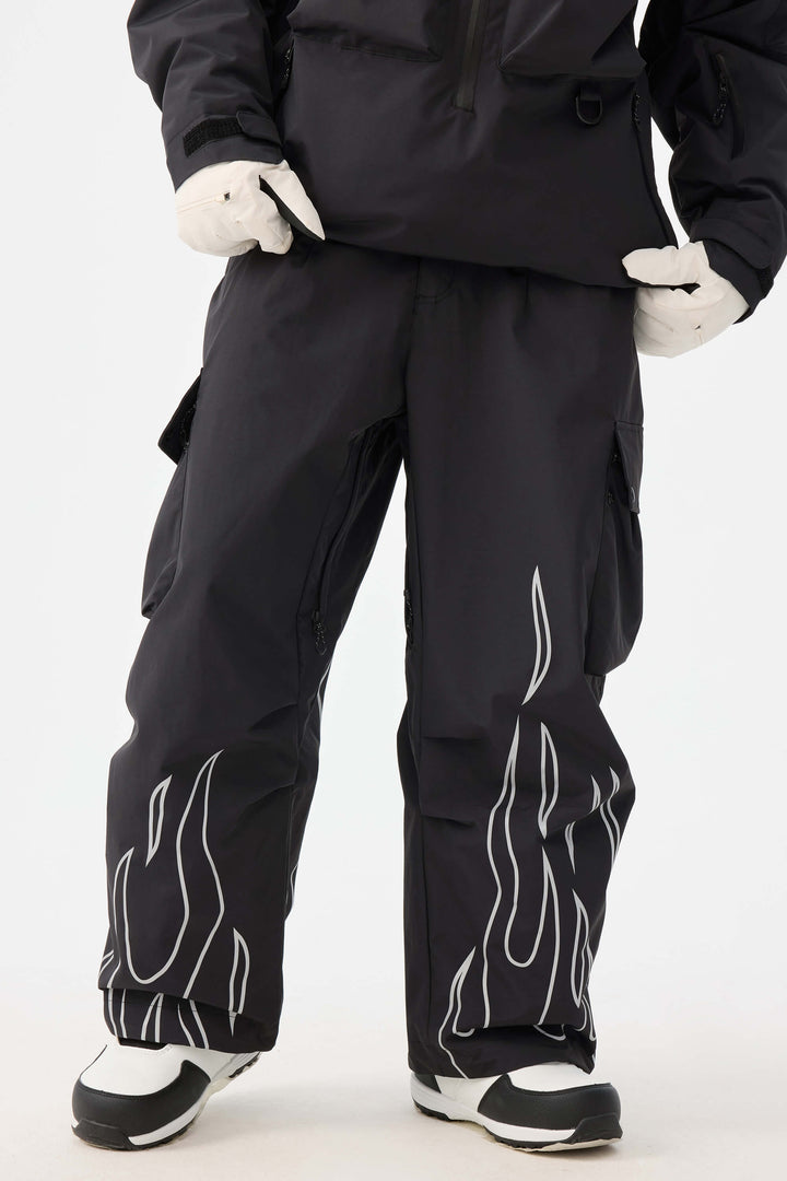 Naisten luonnonvalkoiset heijastavat liekkipussit ja -laskuhousut