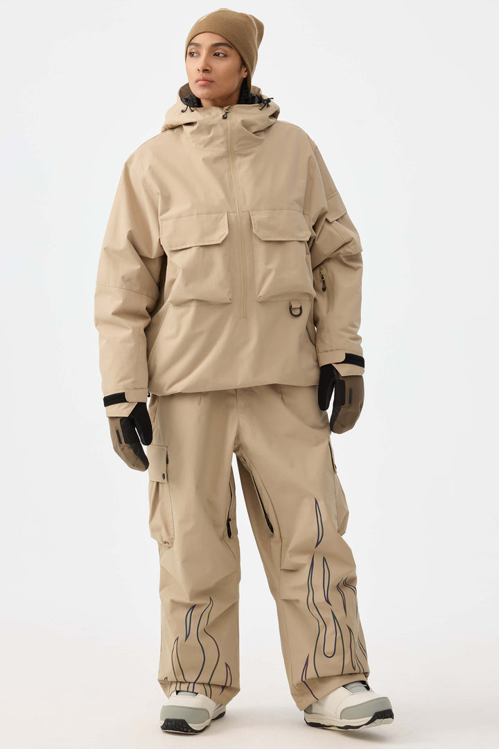 Naisten luonnonvalkoiset heijastavat liekkipussit ja -laskuhousut