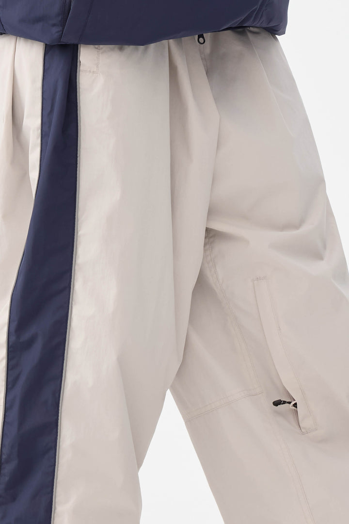 Dames Off White Retro Track Side Stripe Baggy Sneeuwbroek