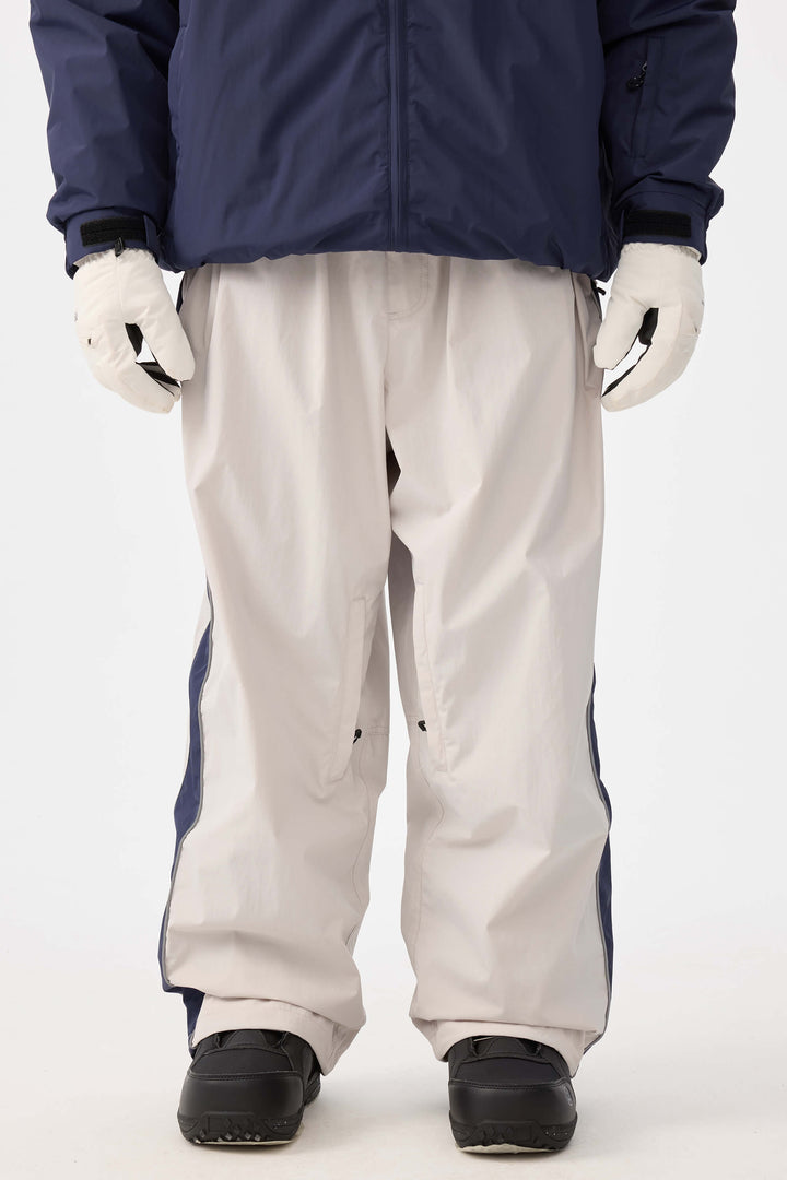 Męskie spodnie narciarskie Off White Retro Track Side Stripe Baggy