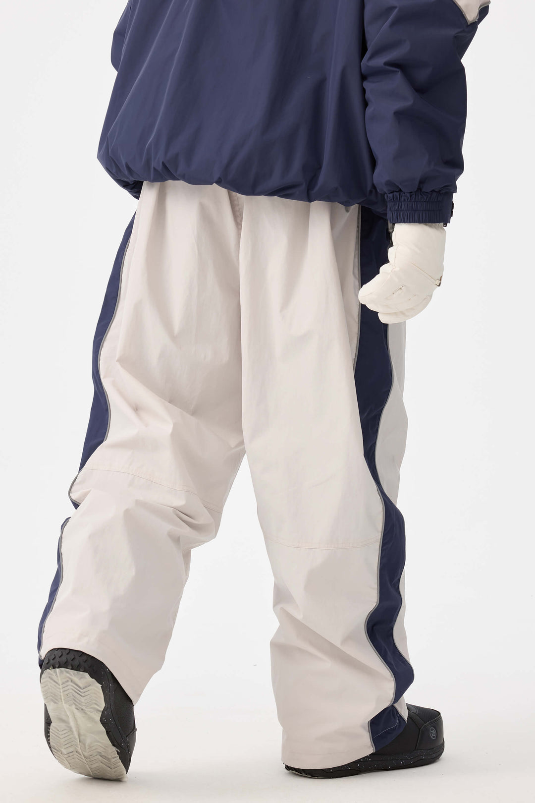 Męskie spodnie narciarskie Off White Retro Track Side Stripe Baggy