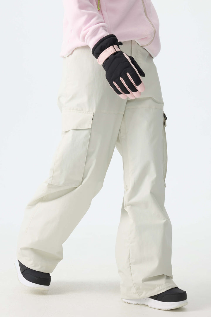 Calça de neve feminina Off White All-Mountain Performance Baggy