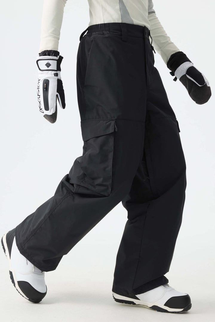 Men's Brown All-Mountain Performance Baggy Snow Pants