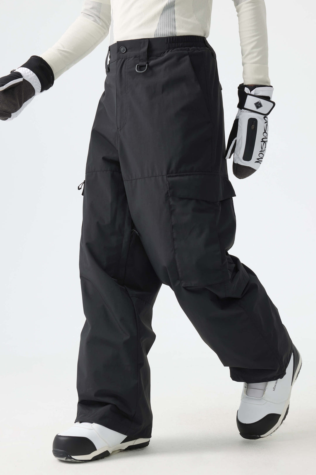 Men's Brown All-Mountain Performance Baggy Snow Pants
