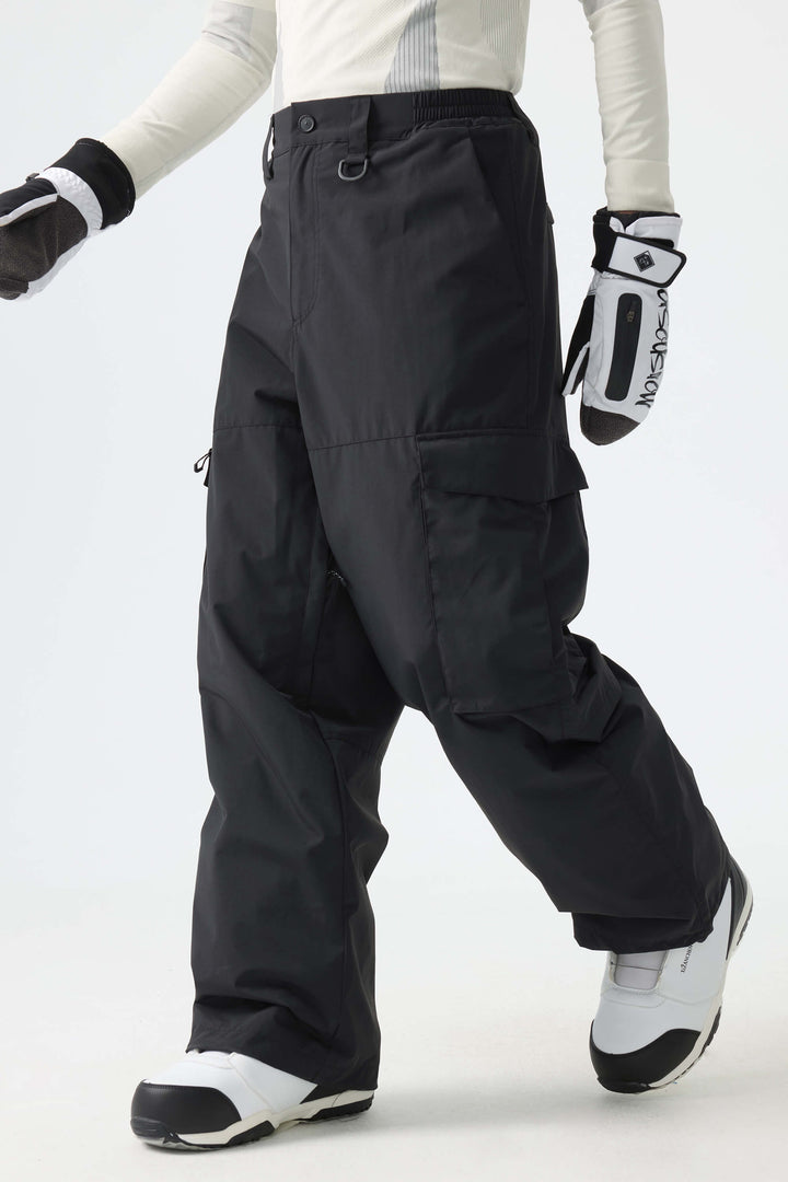 Men's Brown All-Mountain Performance Baggy Snow Pants