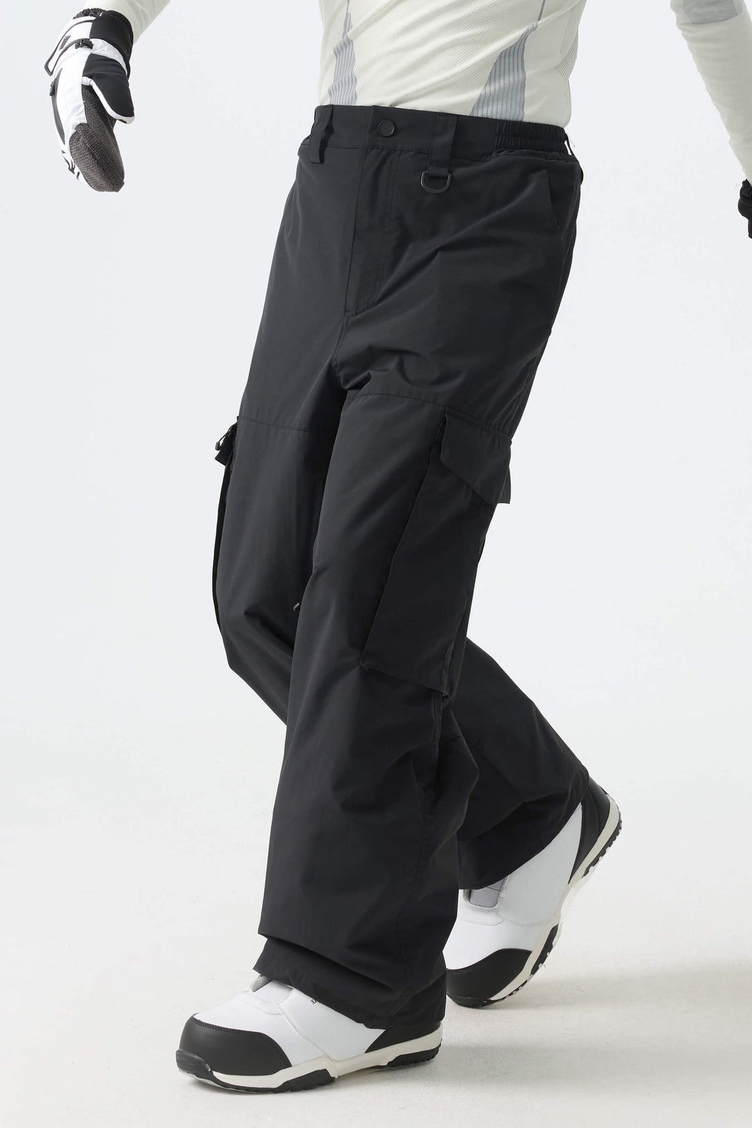 Men's Black All-Mountain Performance Baggy Snow Pants