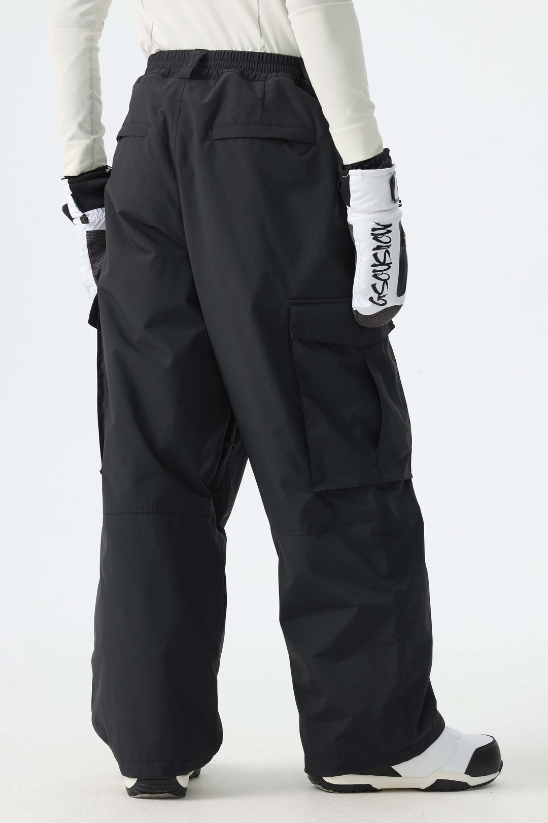 Men's Black All-Mountain Performance Baggy Snow Pants