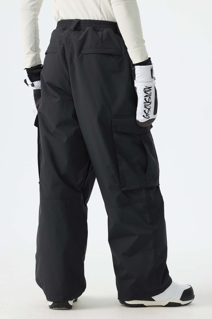 Men's Black All-Mountain Performance Baggy Snow Pants