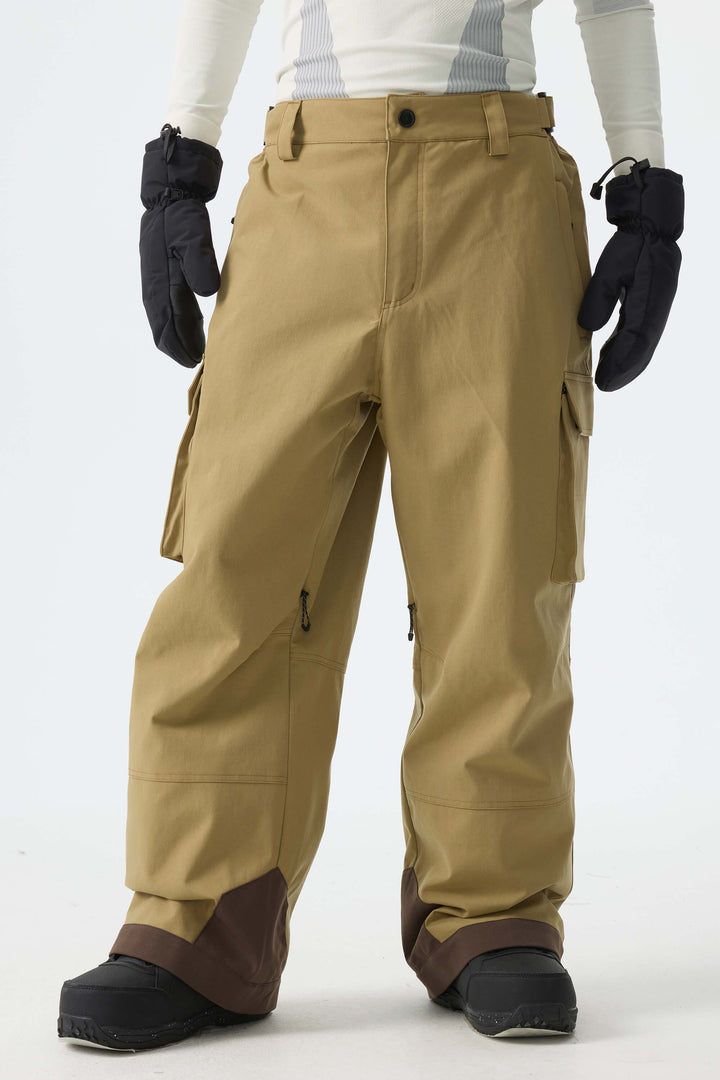Men's Off White Barn Contrast-Stitch Baggy Snow Pants