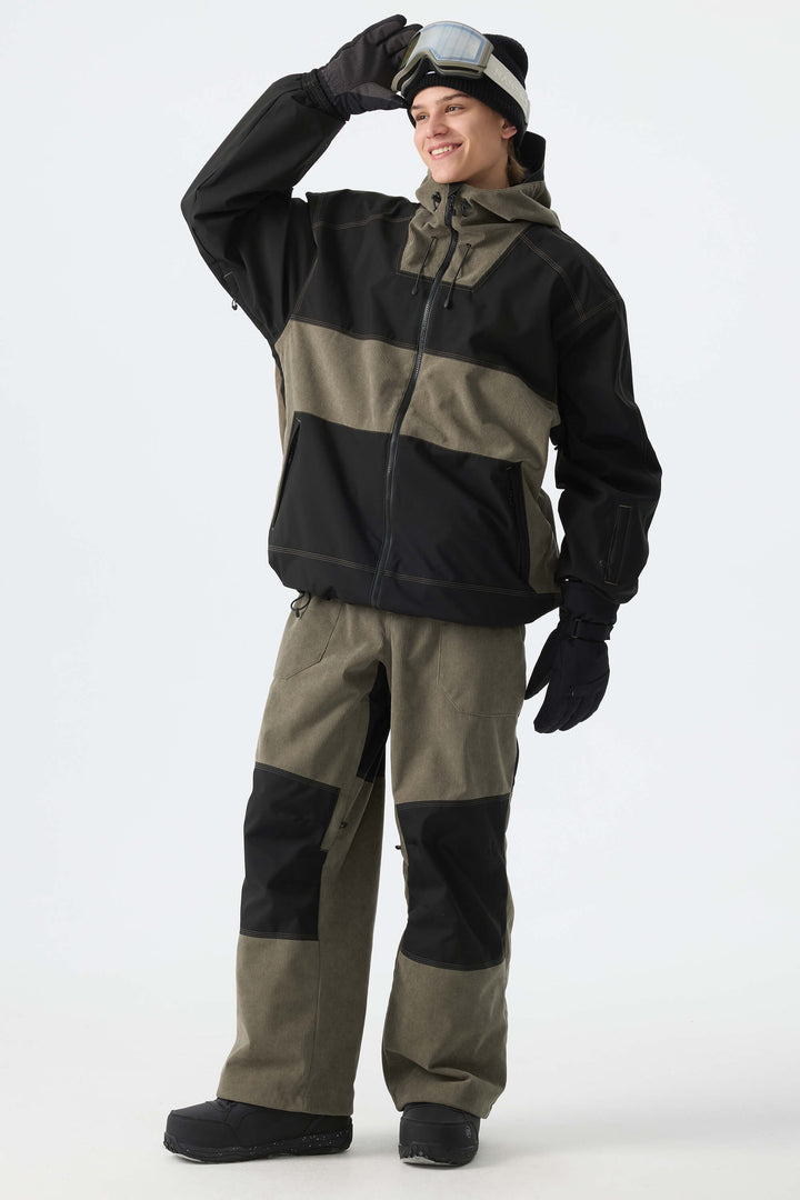 Men's Black Corduroy Snow Pants
