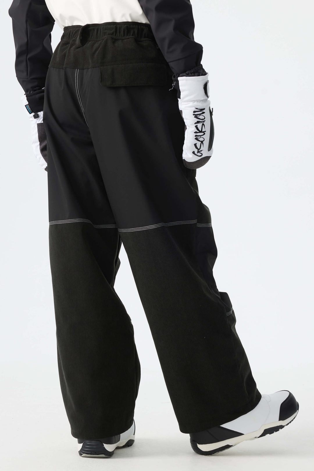 Men's Black Corduroy Snow Pants