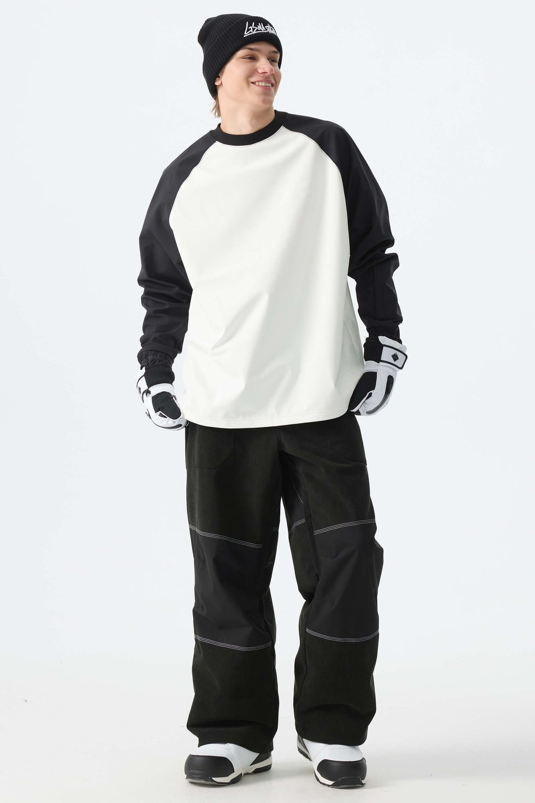 Men's Black Corduroy Snow Pants