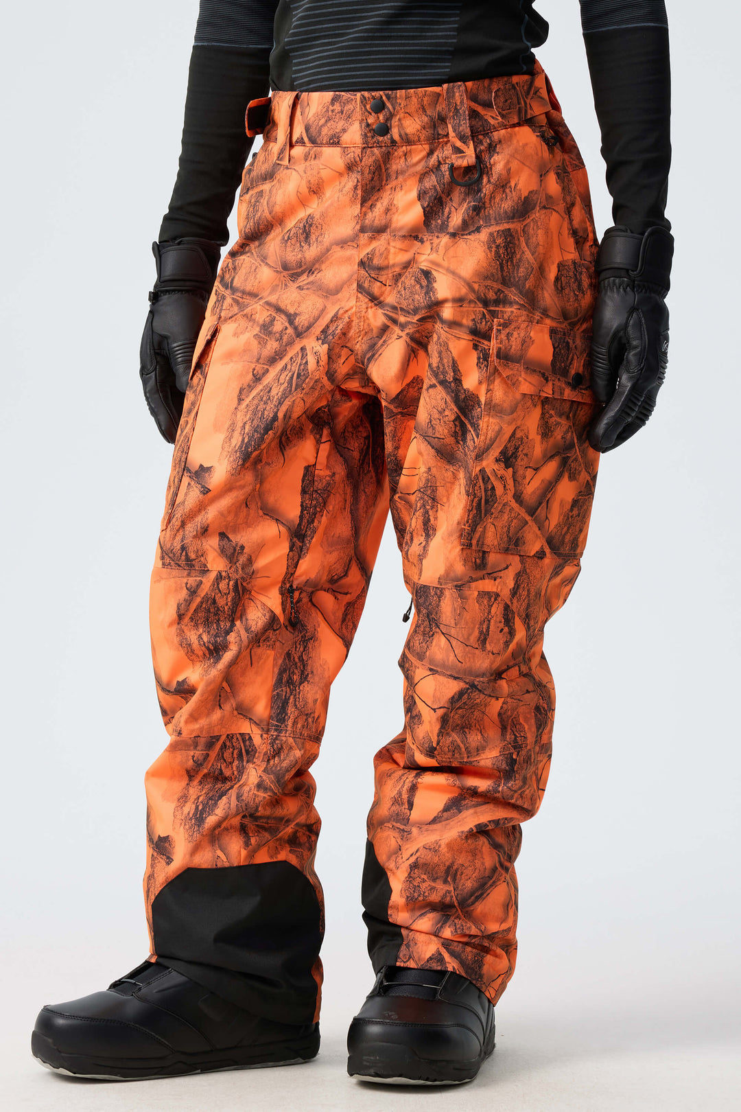 Men’s Bark Woodland Camo High-Back Cargo Snow Pants