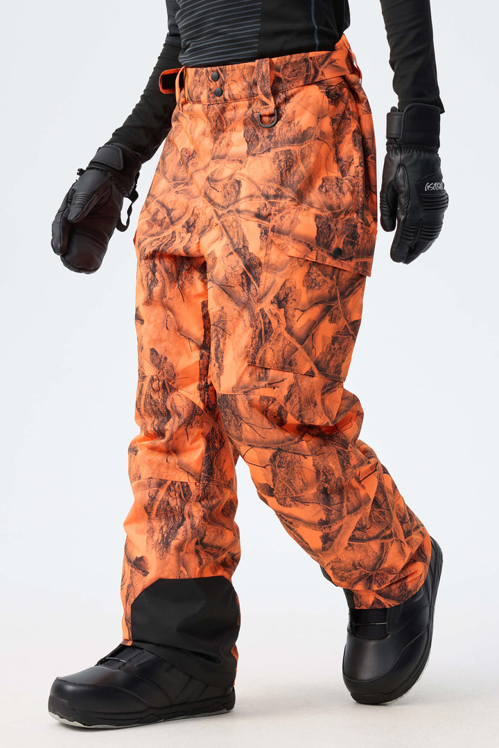 Men’s Blaze Woodland Camo High-Back Cargo Snow Pants