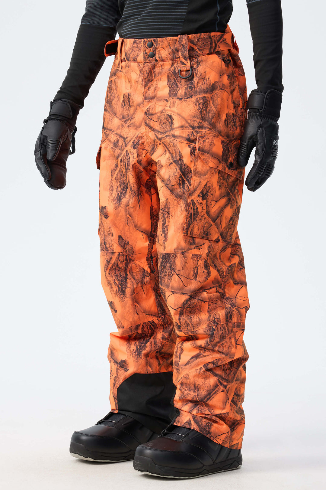 Men’s Blaze Woodland Camo High-Back Cargo Snow Pants