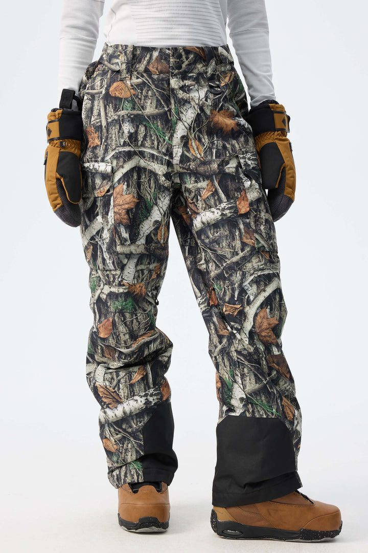 Women’s Bark Woodland Camo High-Back Cargo Snow Pants