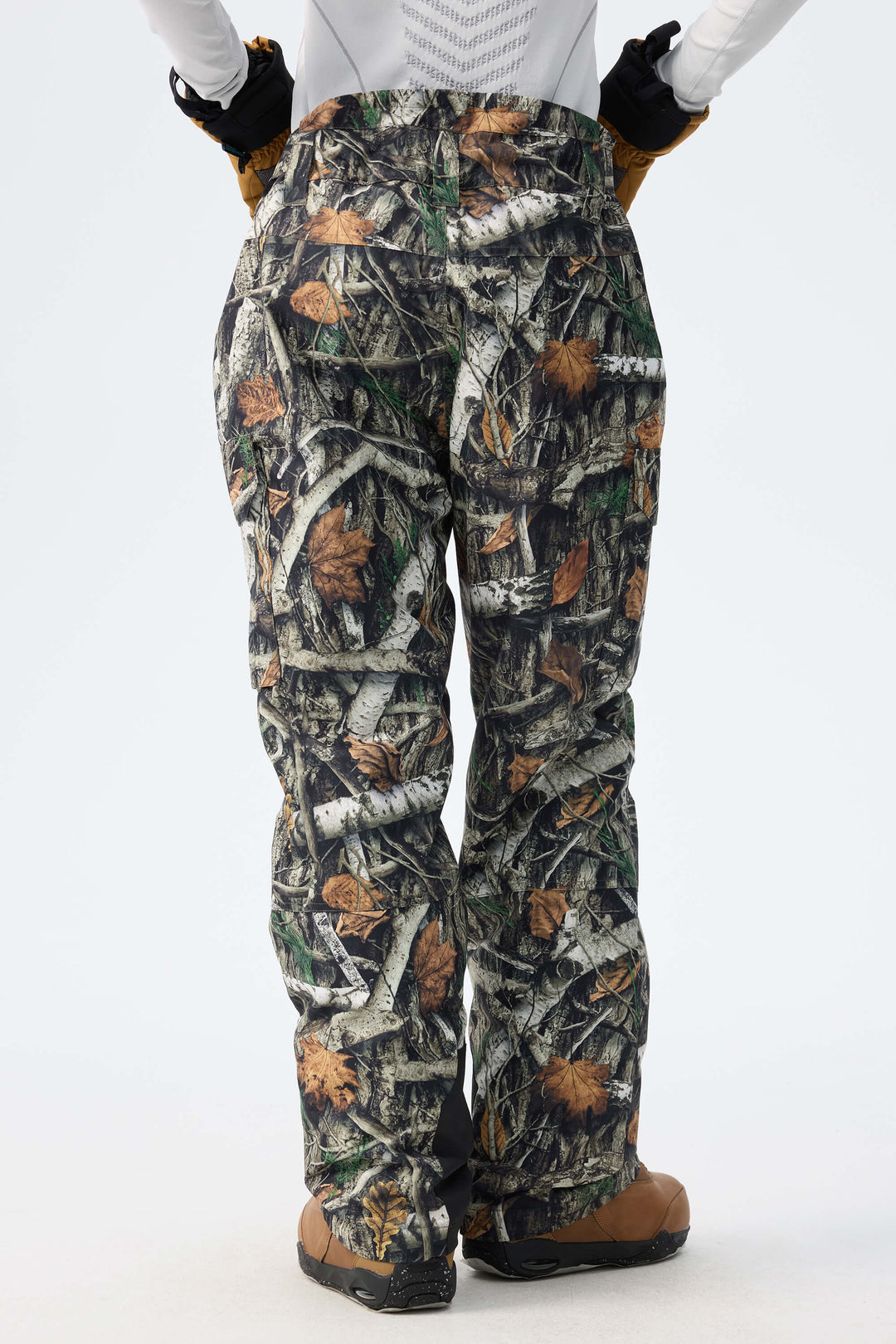 Women’s Bark Woodland Camo High-Back Cargo Snow Pants