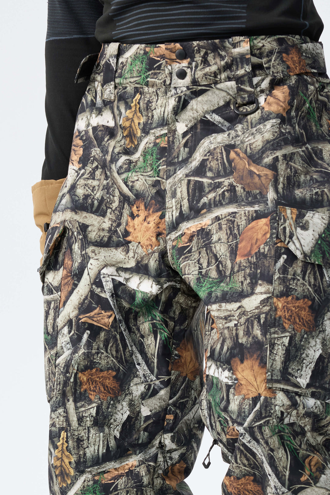 Men’s Bark Woodland Camo High-Back Cargo Snow Pants