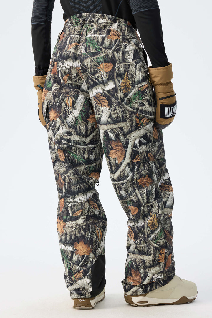 Men’s Bark Woodland Camo High-Back Cargo Snow Pants