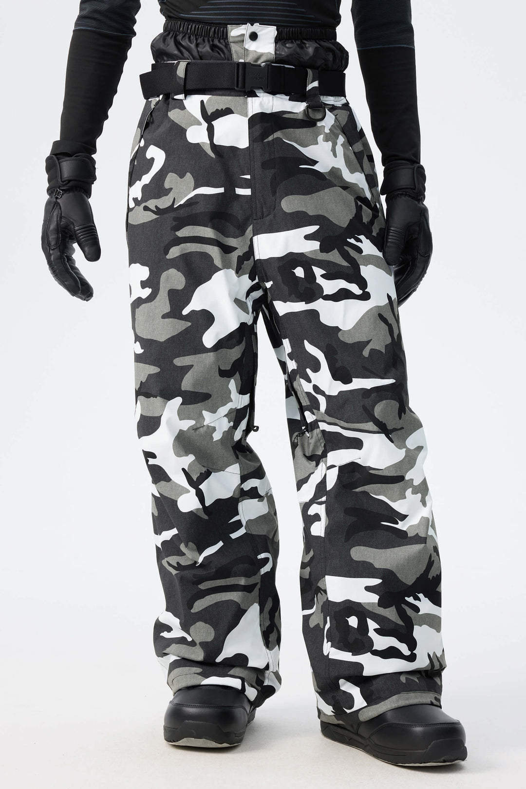 Men's Brown Recycled Minimalist Insulated Snow Pants