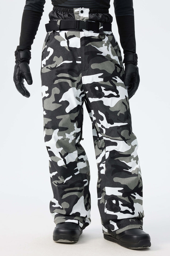 Men's Brown Recycled Minimalist Insulated Snow Pants
