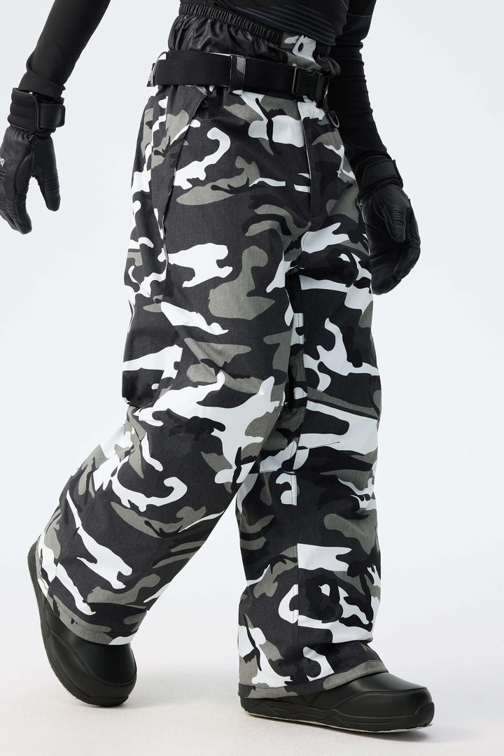 Men's Khaki Recycled Minimalist Insulated Snow Pants
