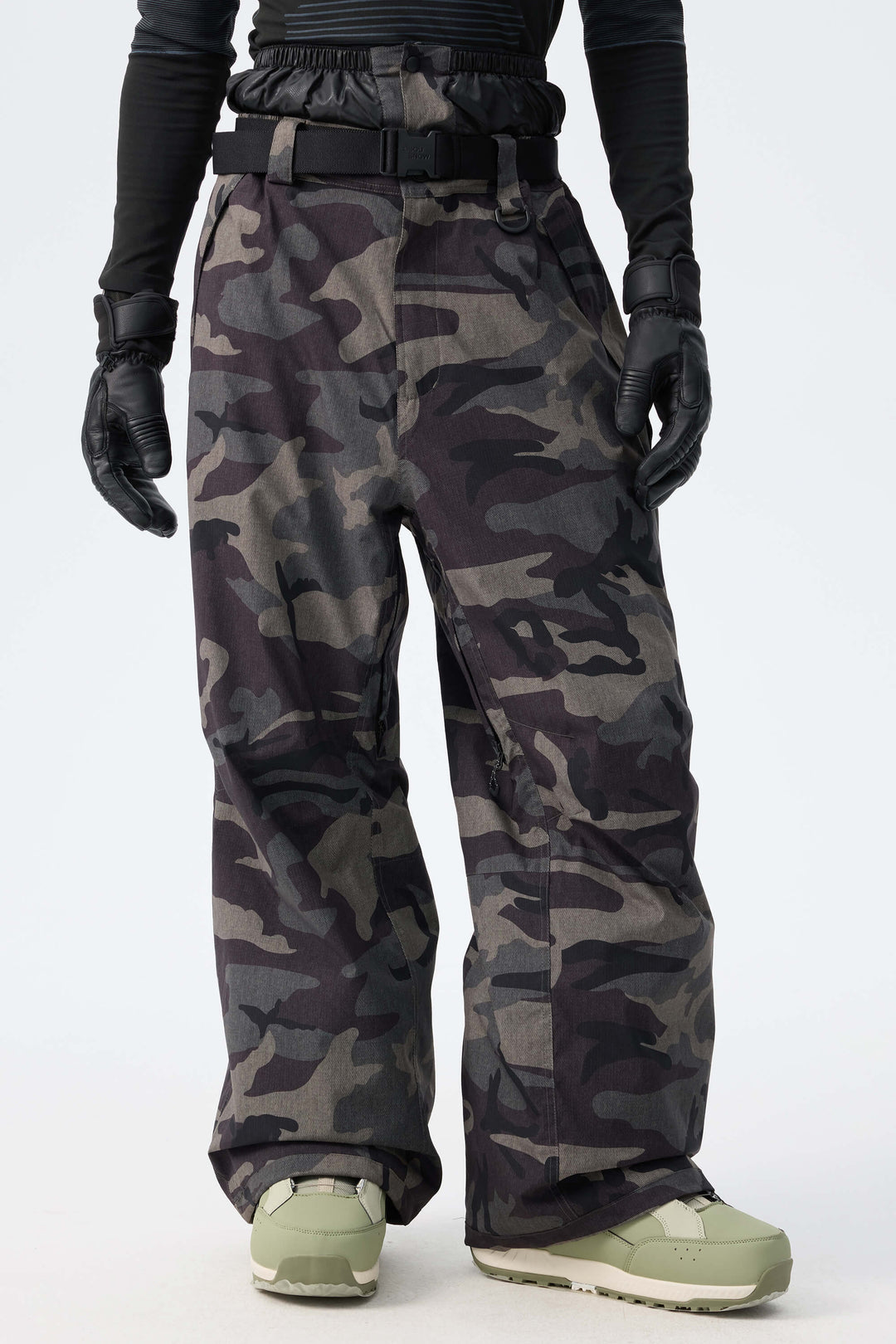 Men's Brown Recycled Minimalist Insulated Snow Pants