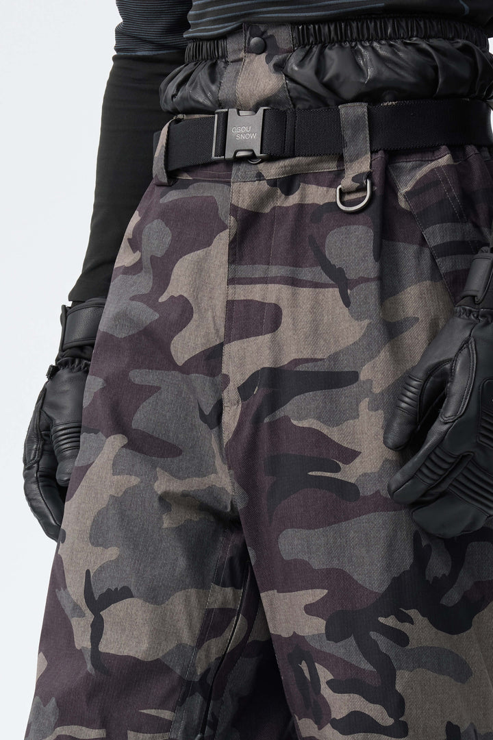 Men's Shadow Camo Recycled Minimalist Insulated Snow Pants