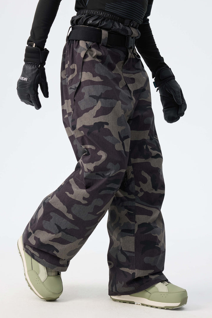 Men's Brown Recycled Minimalist Insulated Snow Pants