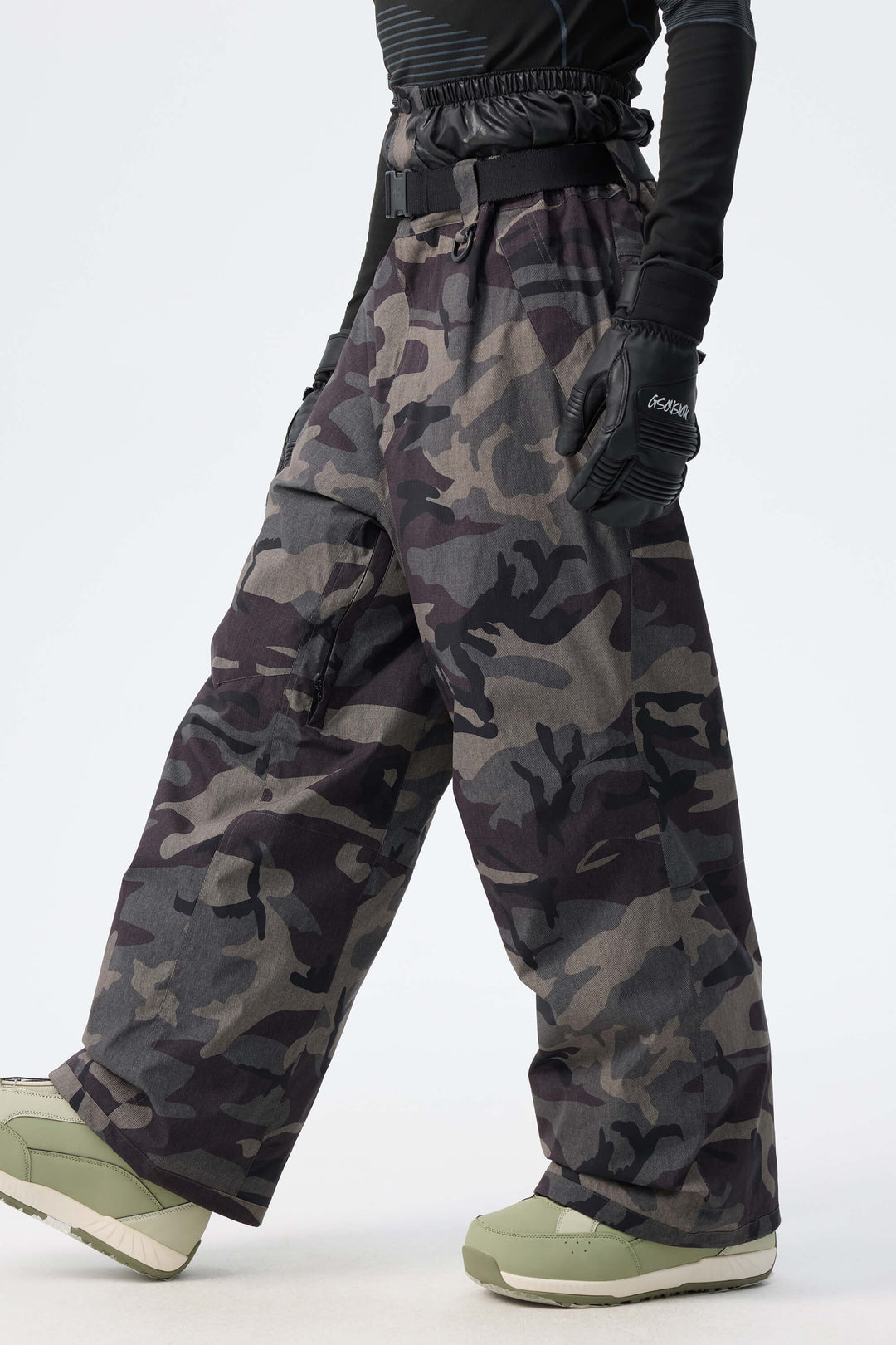 Men's Shadow Camo Recycled Minimalist Insulated Snow Pants