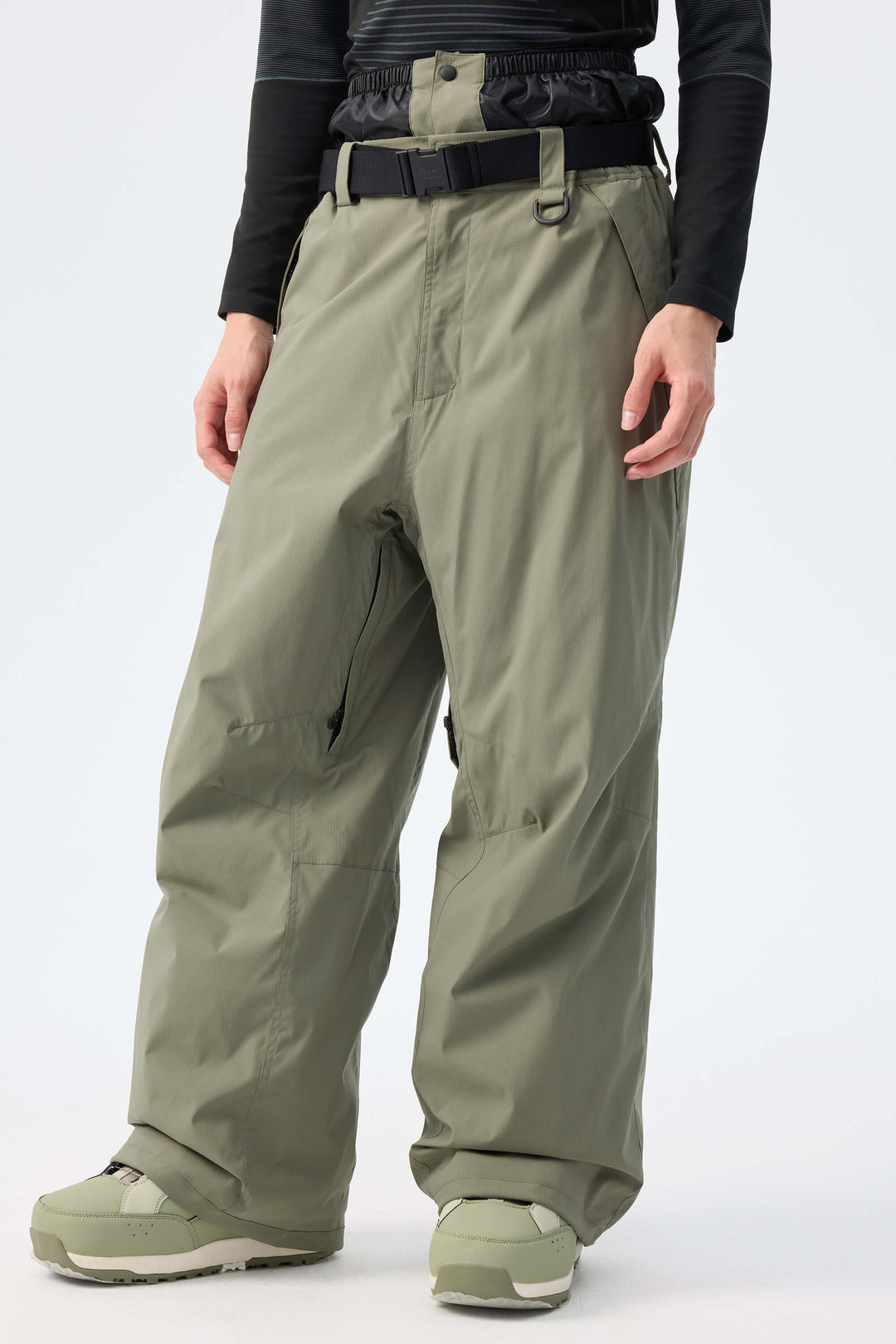 Men's Brown Recycled Minimalist Insulated Snow Pants
