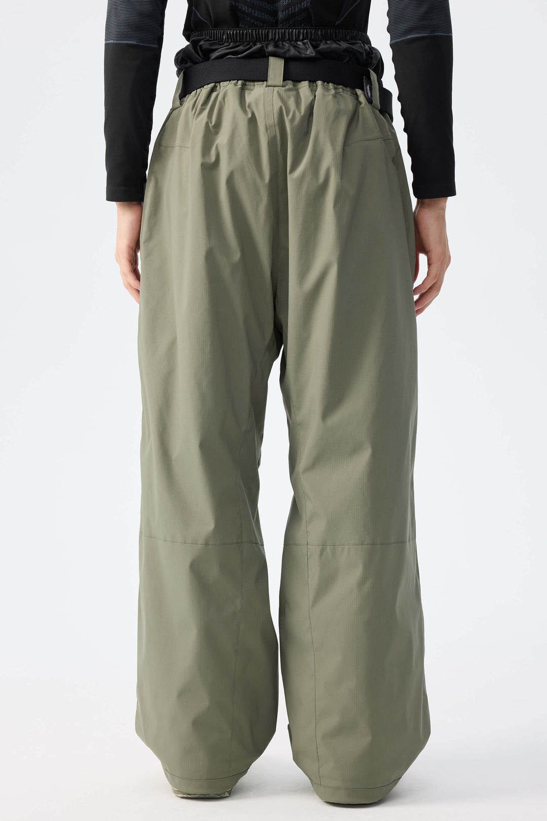 Men's Army Green Recycled Minimalist Insulated Snow Pants