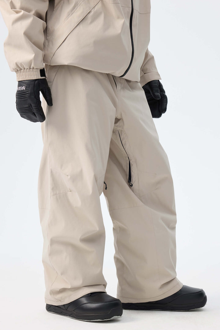 Men's Black Recycled Minimalist Insulated Snow Pants