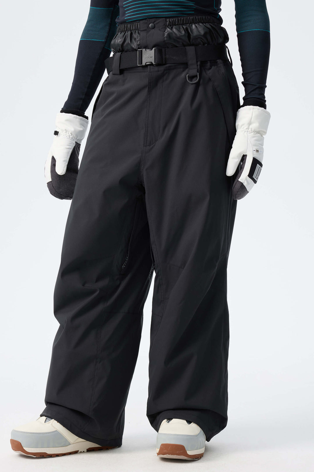 Men's Brown Recycled Minimalist Insulated Snow Pants