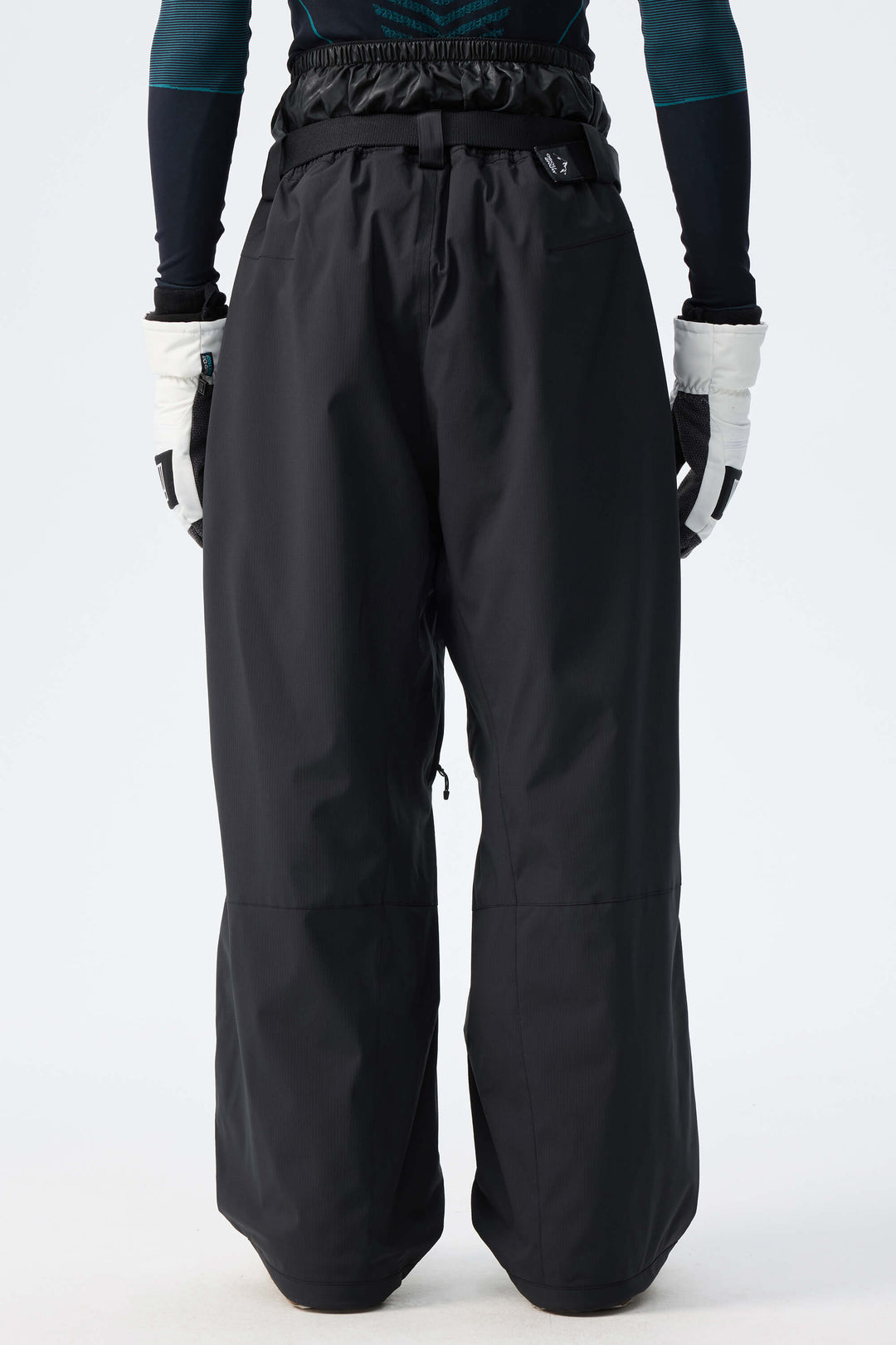 Men's Black Recycled Minimalist Insulated Snow Pants