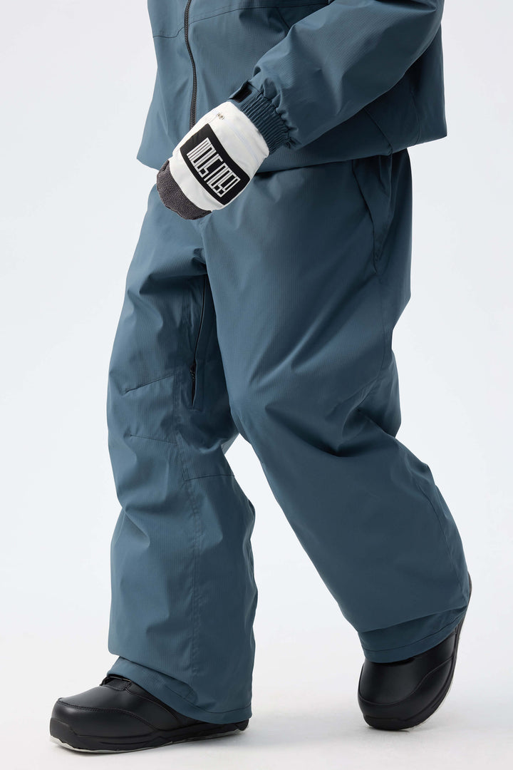 Men's Brown Recycled Minimalist Insulated Snow Pants