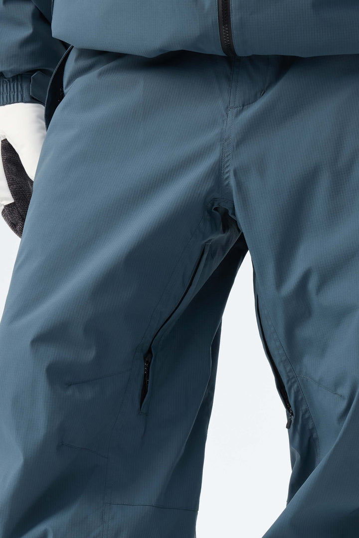Men's Slate Blue Recycled Minimalist Insulated Snow Pants