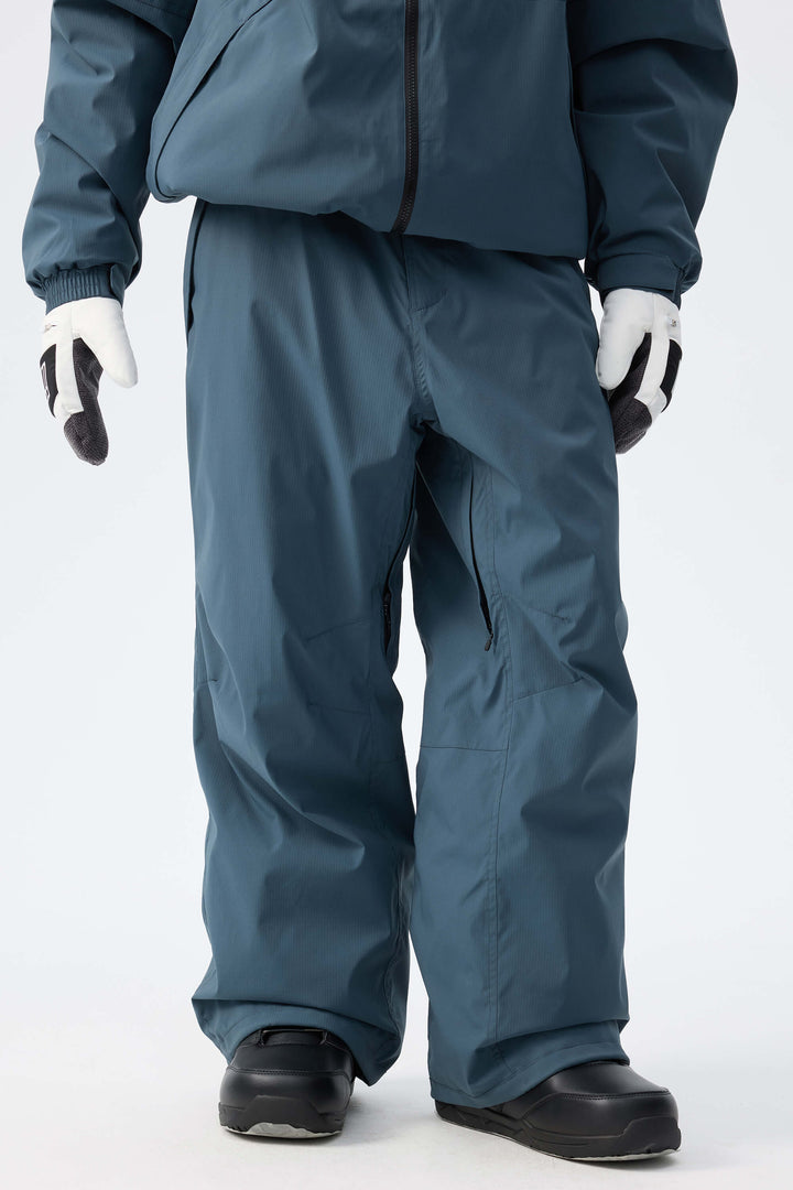 Men's Black Recycled Minimalist Insulated Snow Pants