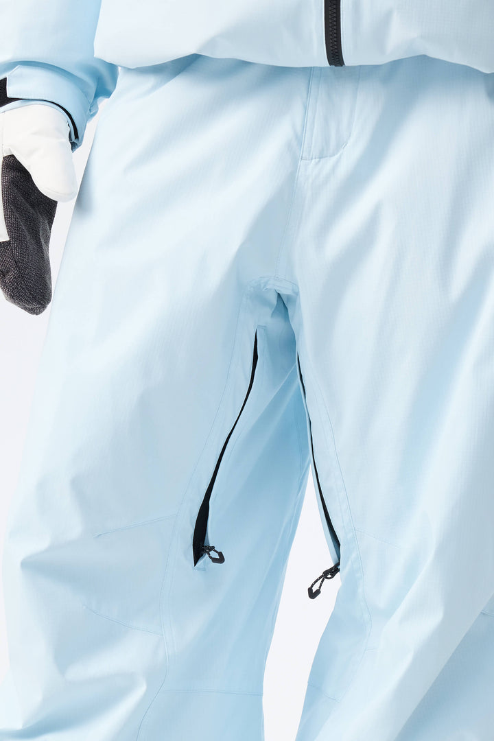 Men's Ice Blue Recycled Minimalist Insulated Snow Pants