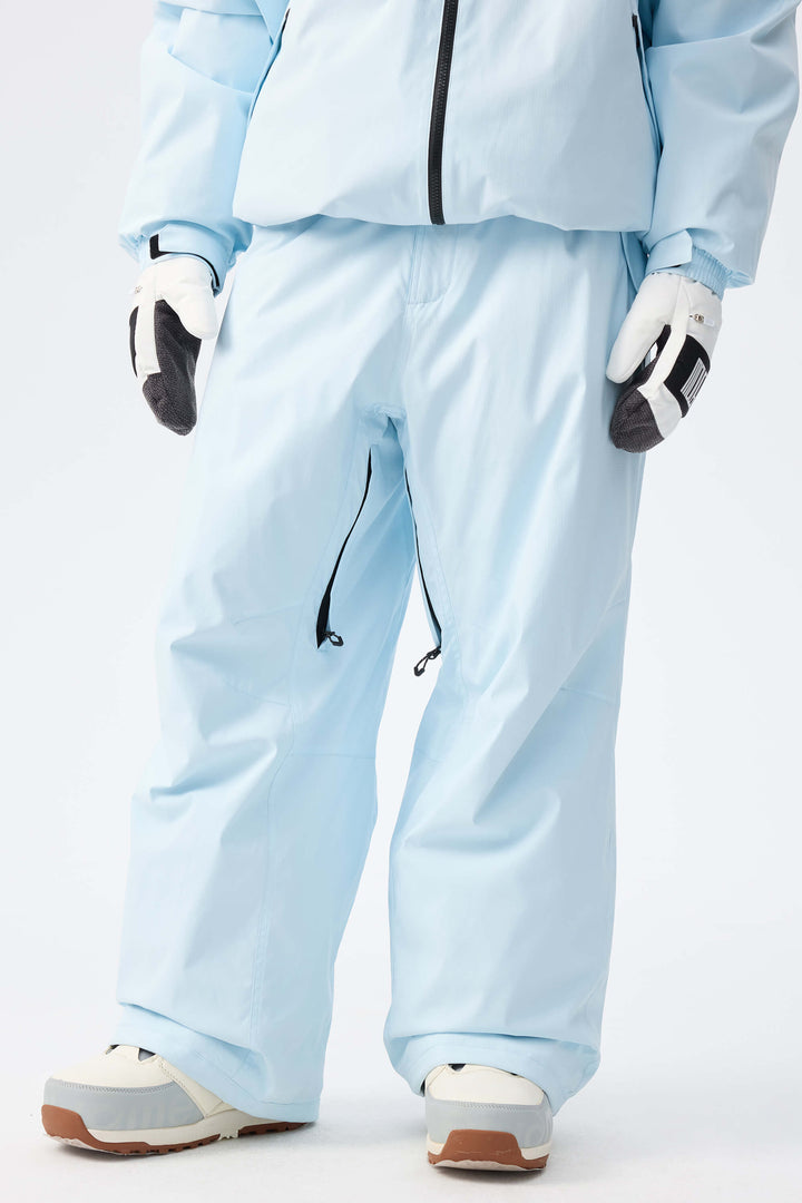 Men's Ice Blue Recycled Minimalist Insulated Snow Pants