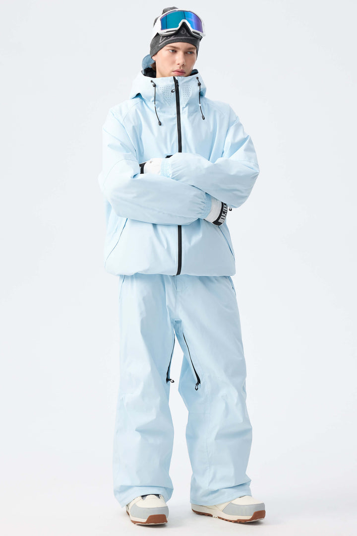 Men's Brown Recycled Minimalist Insulated Snow Pants