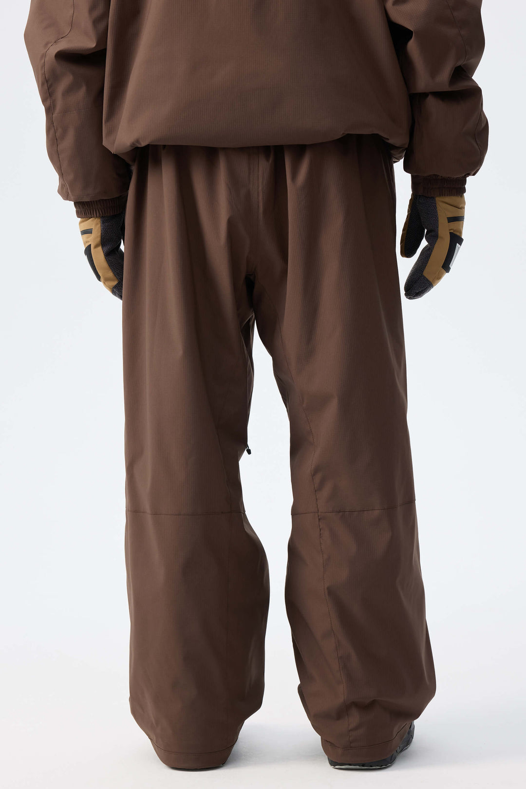 Men's Brown Recycled Minimalist Insulated Snow Pants